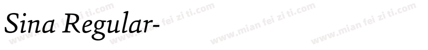 Sina Regular字体转换